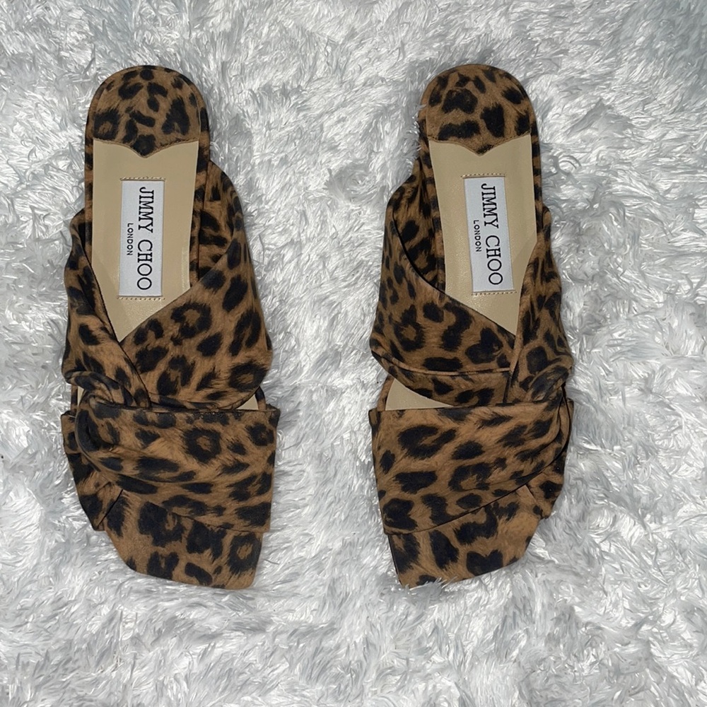 Jimmy Choo Leopard Print Sandal